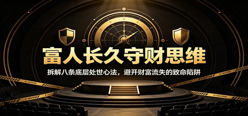 富人长久守财思维：拆解八条底层处世心法，避开财富流失的致命陷阱-百科网