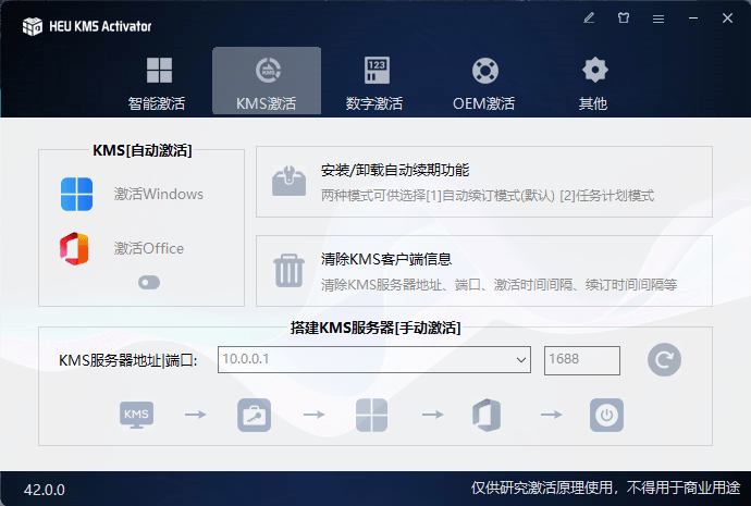 (19600期)一键激活Win系统和Office办公软件,最强电脑激活KMS HUE工具,免费永久可用,支持win系统使用 (19600期)一键激活Win系统和Office办公软件,最强电脑激活KMS HUE工具,免费永久可用,支持win系统使用