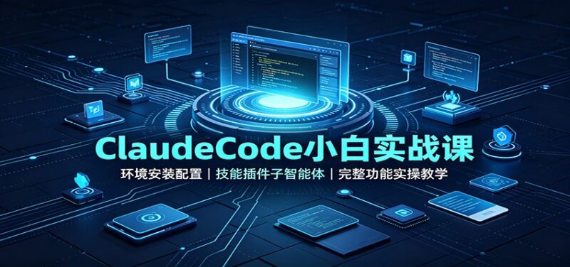 ClaudeCode小白实战课：环境安装配置，技能插件子智能体，完整功能实操教学-百科网