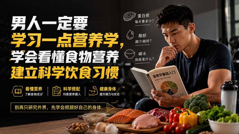 (20055期)付费文章:男人一定要学习一点营养学,学会看懂食物营养建立科学饮食习惯-百科网