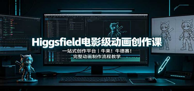 Higgsfield电影级动画创作课：一站式创作平台，牛来！牛德赛！完整动画制作流程教学-百科网