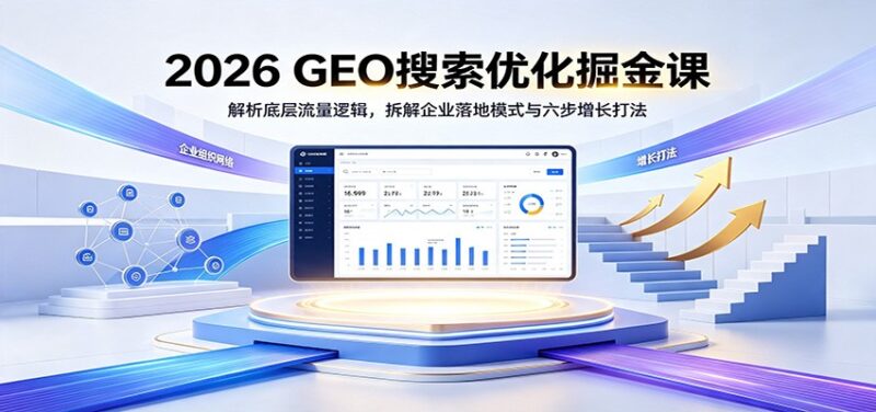 2026 GEO搜索优化掘金课:解析底层流量逻辑,拆解企业落地模式与六步增长打法-百科网