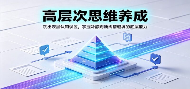 高层次思维养成：跳出表层认知误区，掌握冷静判断纠错避坑的底层能力-百科网