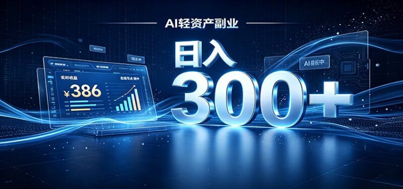 2026 AI轻资产风口，Token中转站小白可入局，日入300+-百科网