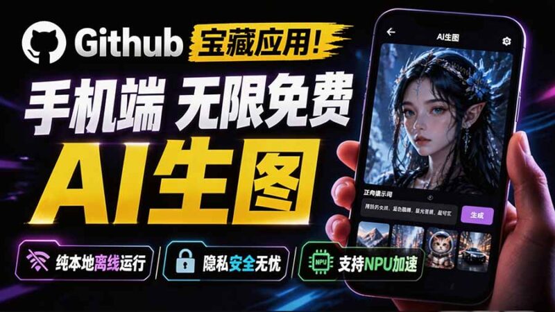 （19681期）Github宝藏应用！手机端无限免费AI 生图，纯本地离线运行，支持NPU加速 斩获3.1k stars，local-dream-百科网