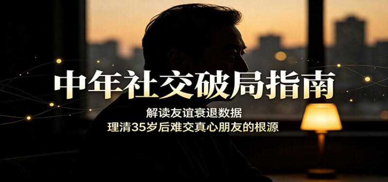 中年社交破局指南:解读友谊衰退数据,理清35岁后难交真心朋友的根源-百科网
