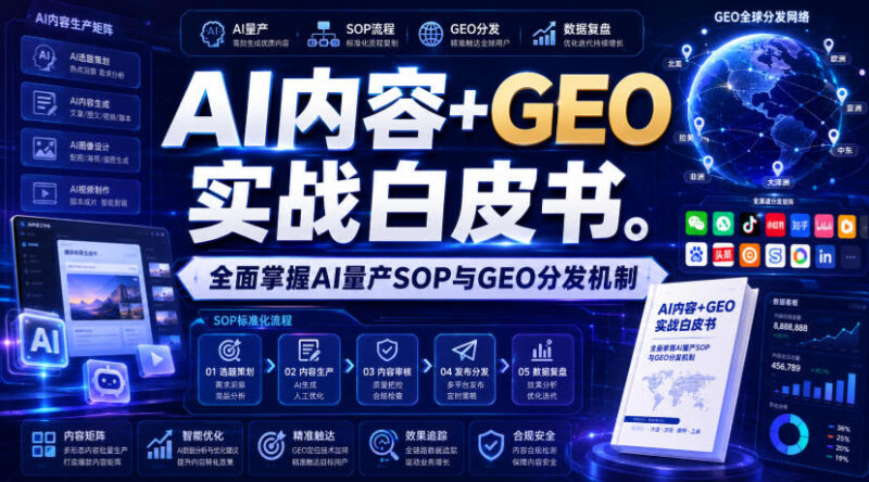 AI内容+GEO实战白皮书，全面掌握AI量产SOP与GEO分发机制【文档】-百科网