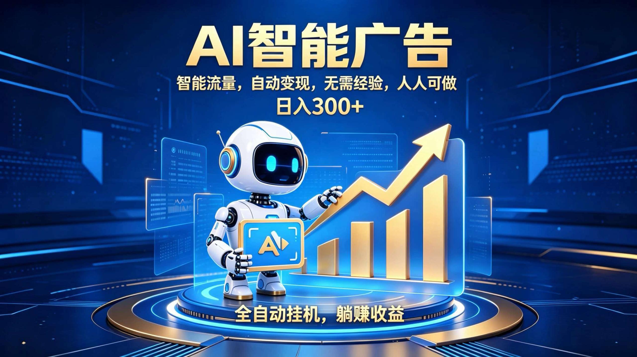（19848期）轻资产新赛道，全自动AI广告，打造持续收益