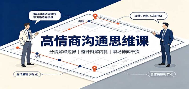 高情商沟通思维课:分清解释边界,避开辩解内耗,职场博弈干货-百科网
