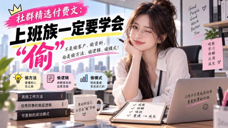 (20423期)社群精选付费文:上班族一定要学会“偷“-百科网