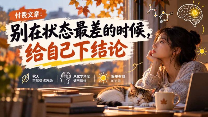【无水印】某付费文章：别在状态最差的时候，给自己下结论-百科网_分享创业项目_网上赚钱方法