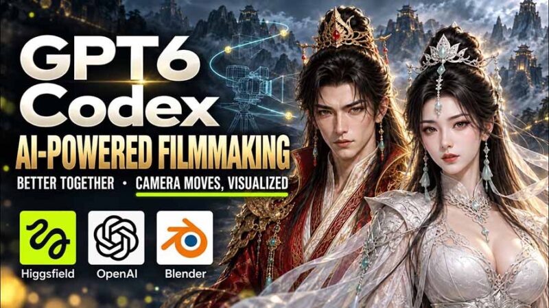 （20561期）GPT-6 Astra×Codex高智能制作视频！联手Higgsfield，运镜可视化实战-百科网