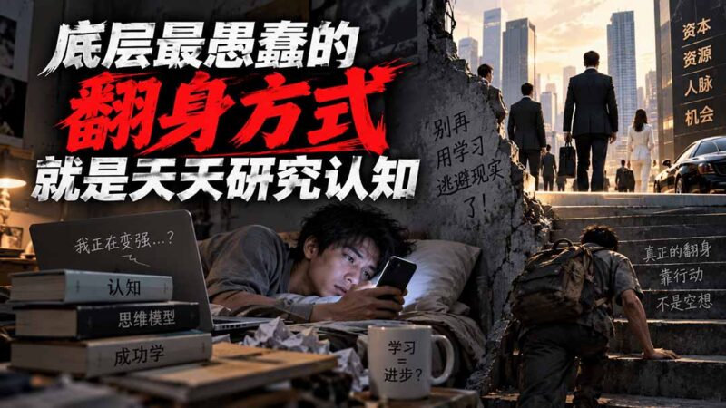 (20383期)付费文章:底层最愚蠢的翻身方式就是天天研究认知-百科网