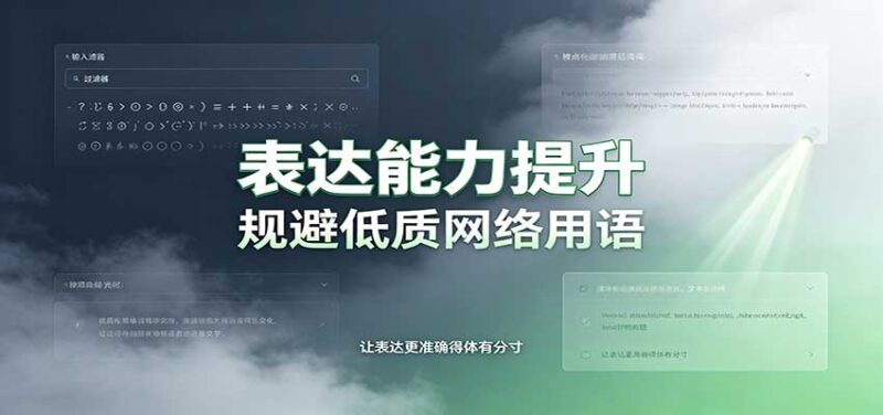 表达能力提升:语言塑造思想逻辑,规避低质网络用语,强化心智感知-百科网