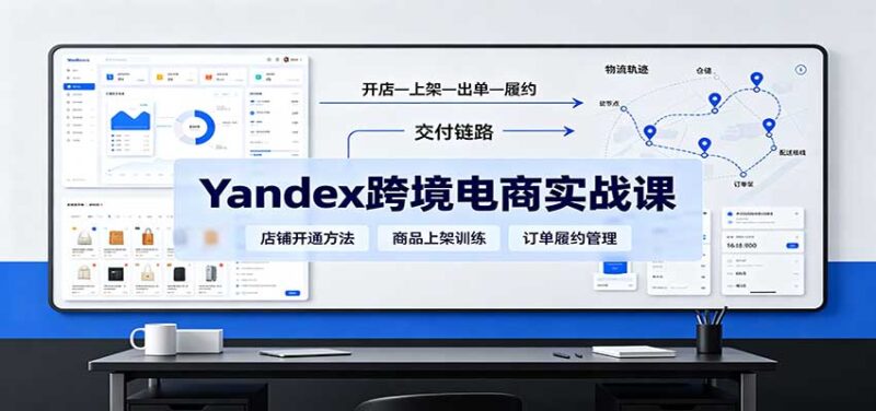 yandex跨境电商实战课:平台入门、开店、物流、选品上架与定价全流程-百科网
