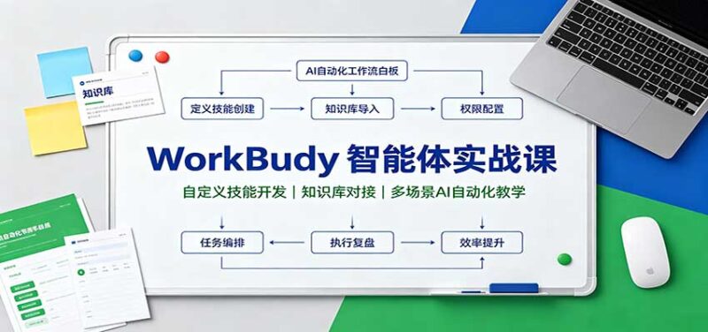 WorkBuddy智能体实战课:自定义技能开发,知识库对接,多场景AI自动化教学-百科网