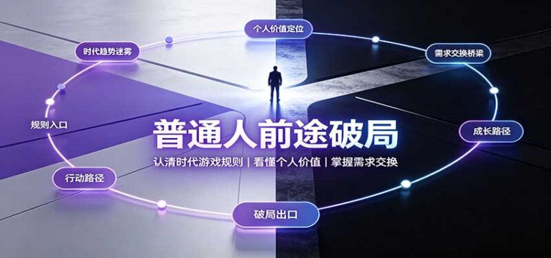 普通人前途破局:认清时代游戏规则,看懂个人价值,掌握需求交换-百科网