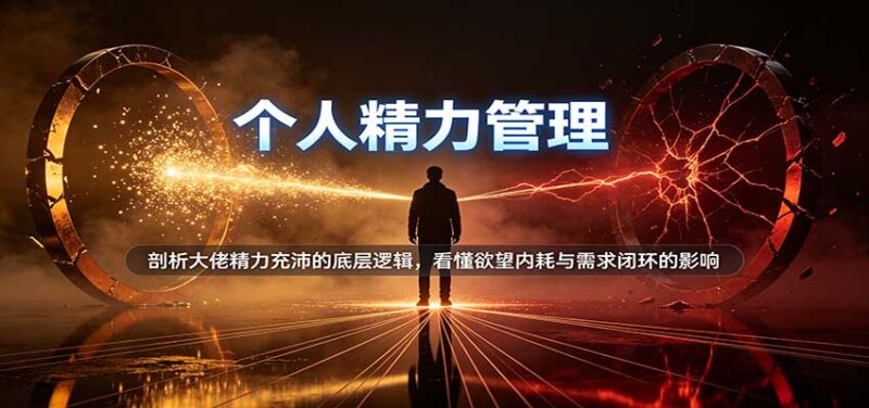 个人精力管理:剖析大佬精力充沛的底层逻辑,看懂欲望内耗与需求闭环的影响-百科网
