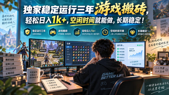 三款AI自动化游戏,日入千元,长期稳定,毫无保留的全部教给你!-百科网_分享创业项目_网上赚钱方法