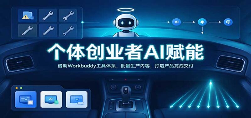 个体创业者AI赋能：借助Workbuddy工具体系，批量生产内容，打造产品完成交付-百科网_分享创业项目_网上赚钱方法
