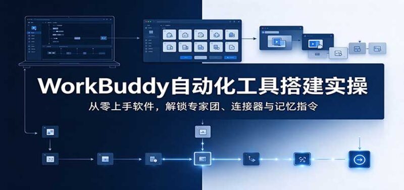WorkBuddy自动化工具搭建实操:从零上手软件,解锁专家团、连接器与记忆指令-百科网_分享创业项目_网上赚钱方法