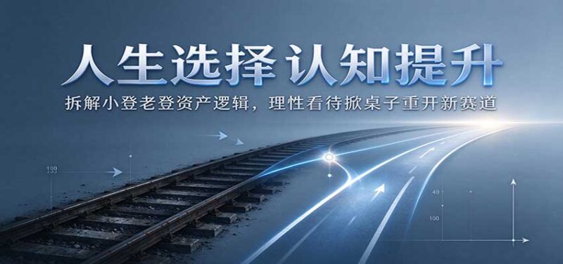 人生选择认知提升：拆解小登老登资产逻辑，理性看待掀桌子重开新赛道-百科网_分享创业项目_网上赚钱方法