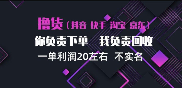 抖音淘宝快手买手项目，一单利润20左右，单号每天下三单，可矩阵【揭秘】-新发现资源网
