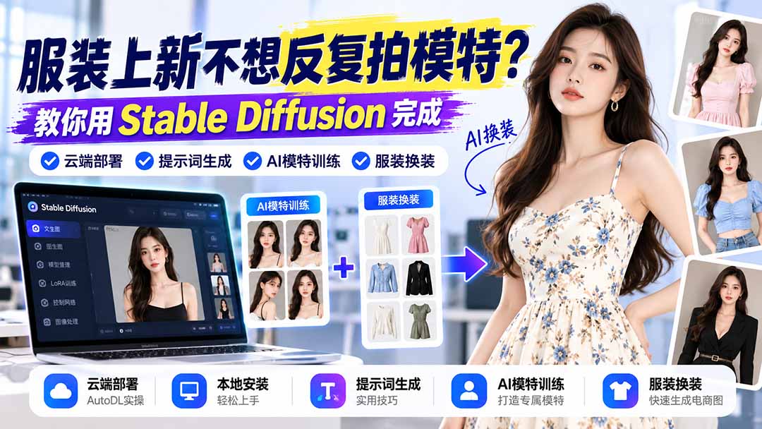 (21099期)服装上新不想反复拍模特?教你用Stable Diffusion完成云端部署、提示词生成、AI模特训练与换装 20261022050114-6ad9989ae1676.jpg