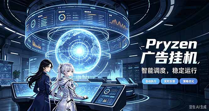Pryzen广告全自动挂机给自己一个交代，门槛低，零基础小白也可以快速上手-新发现资源网
