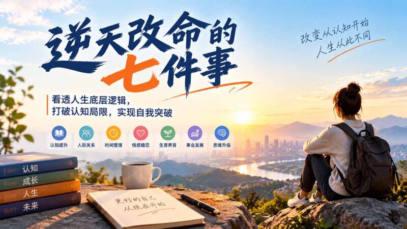 付费文章：逆天改命的七件事，看透人生底层逻辑，打破认知局限，实现自我突破-百科网_分享创业项目_网上赚钱方法