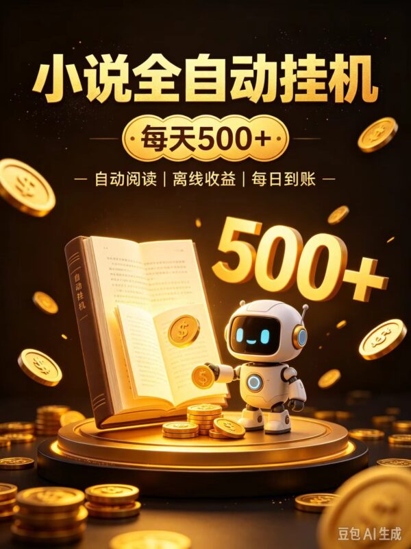 番茄全自动小说0门槛副业，日入300+，躺赚稳定风口项目-百科网_分享创业项目_网上赚钱方法